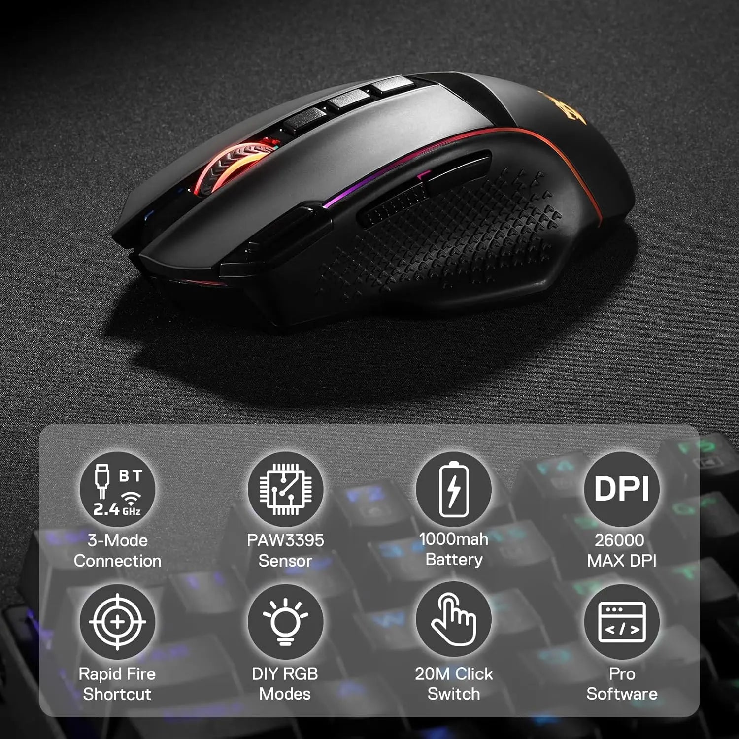 Redragon M991 – Souris Gaming RVB