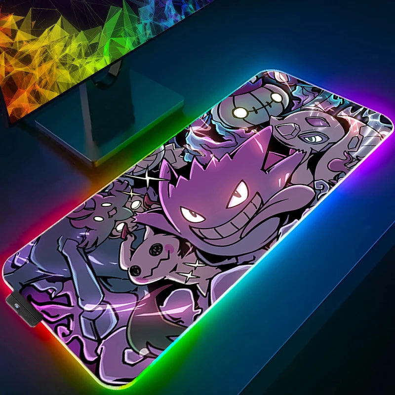 Tapis de souris gamer RGB Pokémon