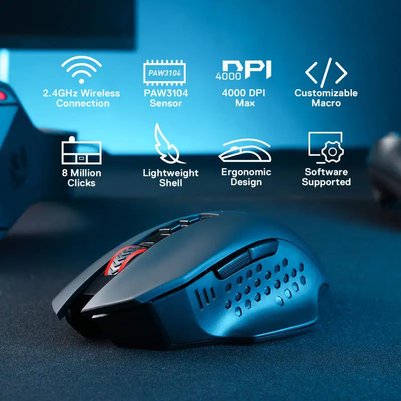 Souris Gaming Sans Fil Redragon M656