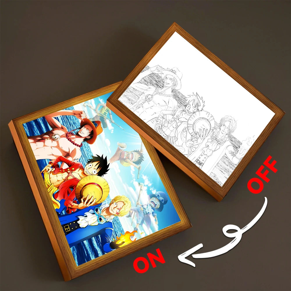Lampe LED manga One Piece chambre