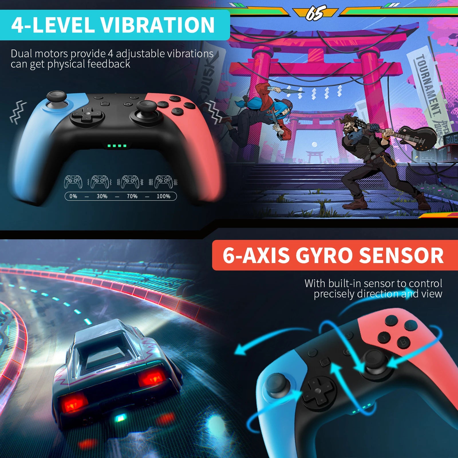 AceGamer – Manette Gaming Sans Fil