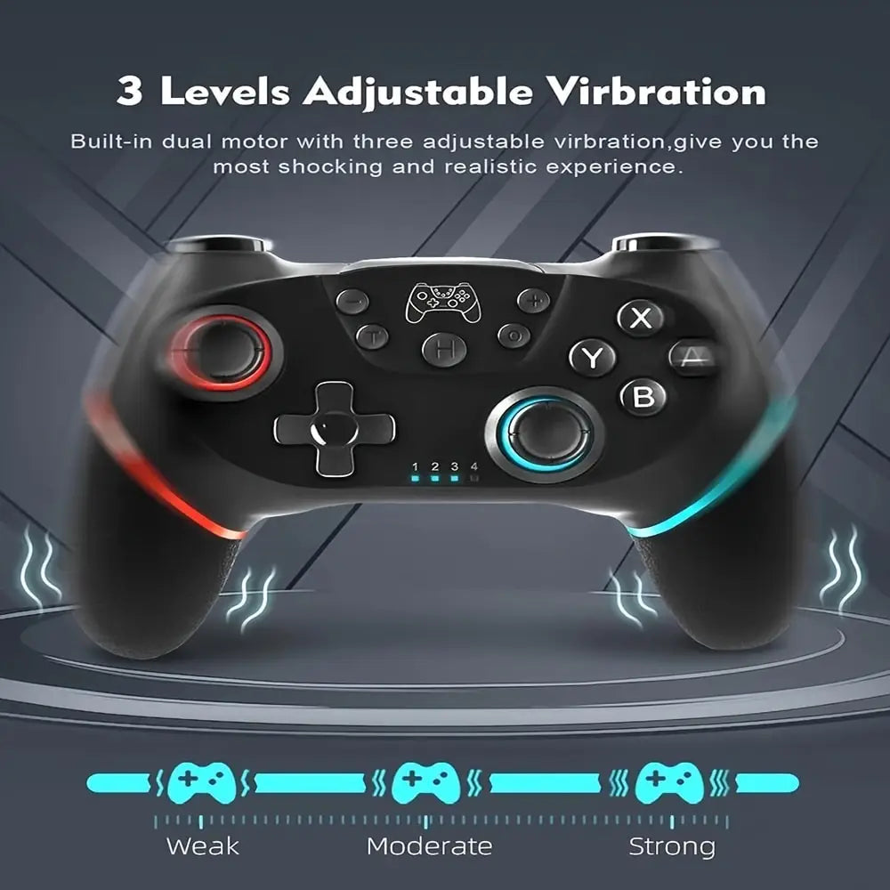 Manette gaming sans fil Switch vibration HD