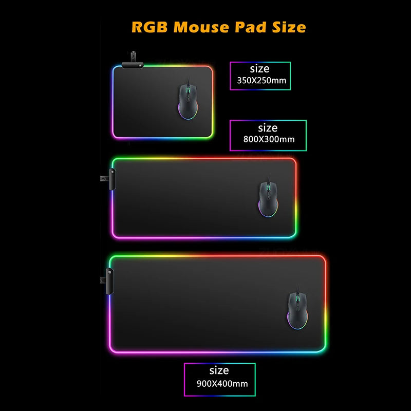 Tapis de souris gamer RGB Pokémon