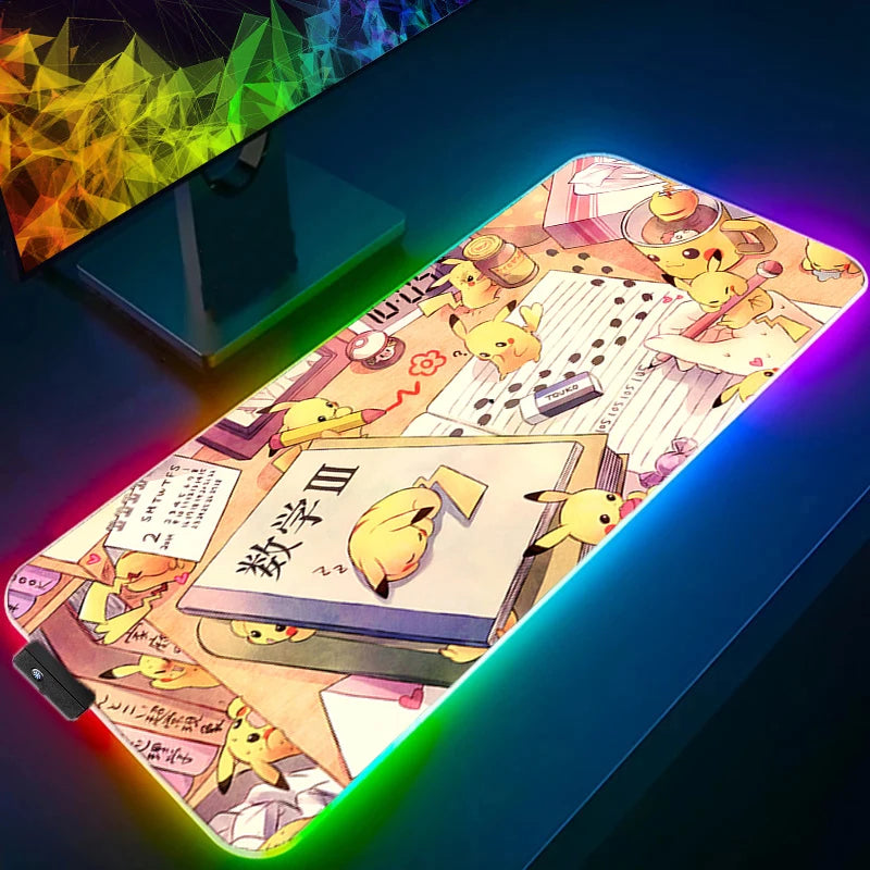 Tapis de souris gamer RGB Pokémon