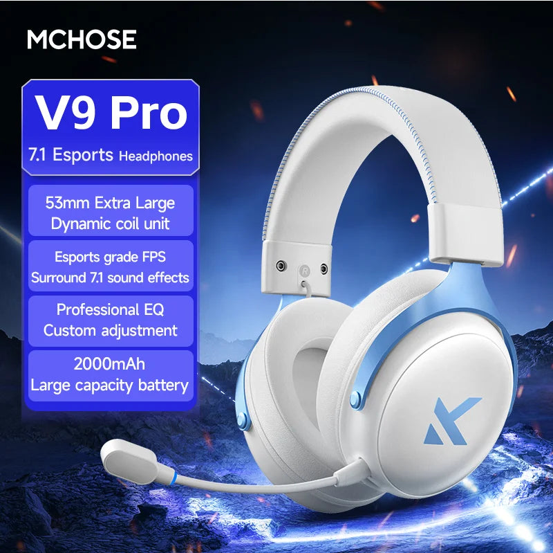 MCHOSE V9Pro – Casque Gaming Sans Fil