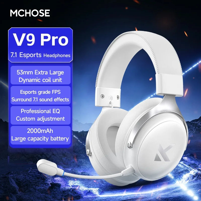 MCHOSE V9Pro – Casque Gaming Sans Fil