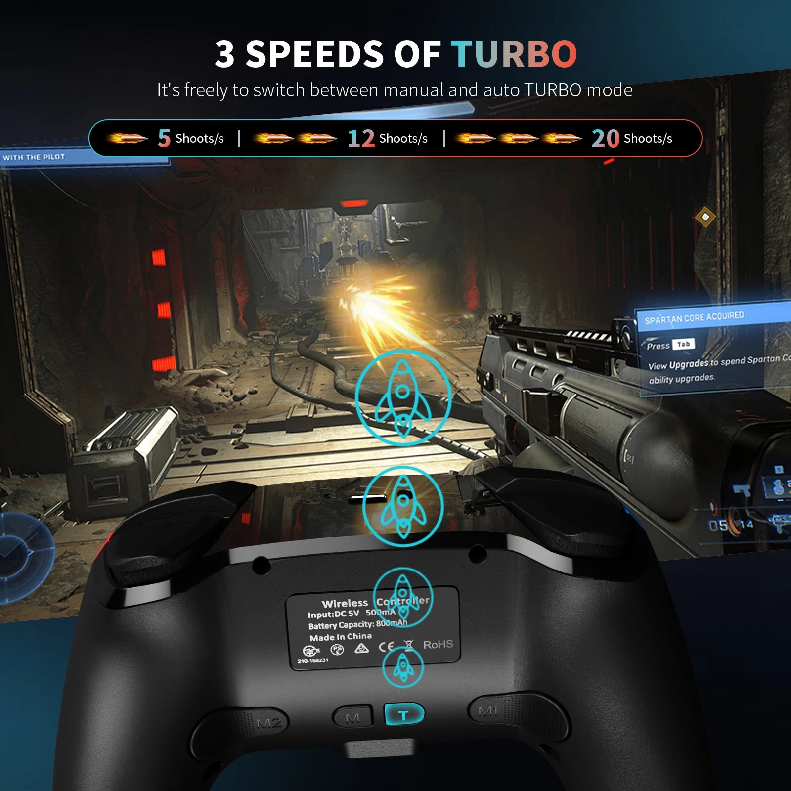 AceGamer – Manette Gaming Sans Fil