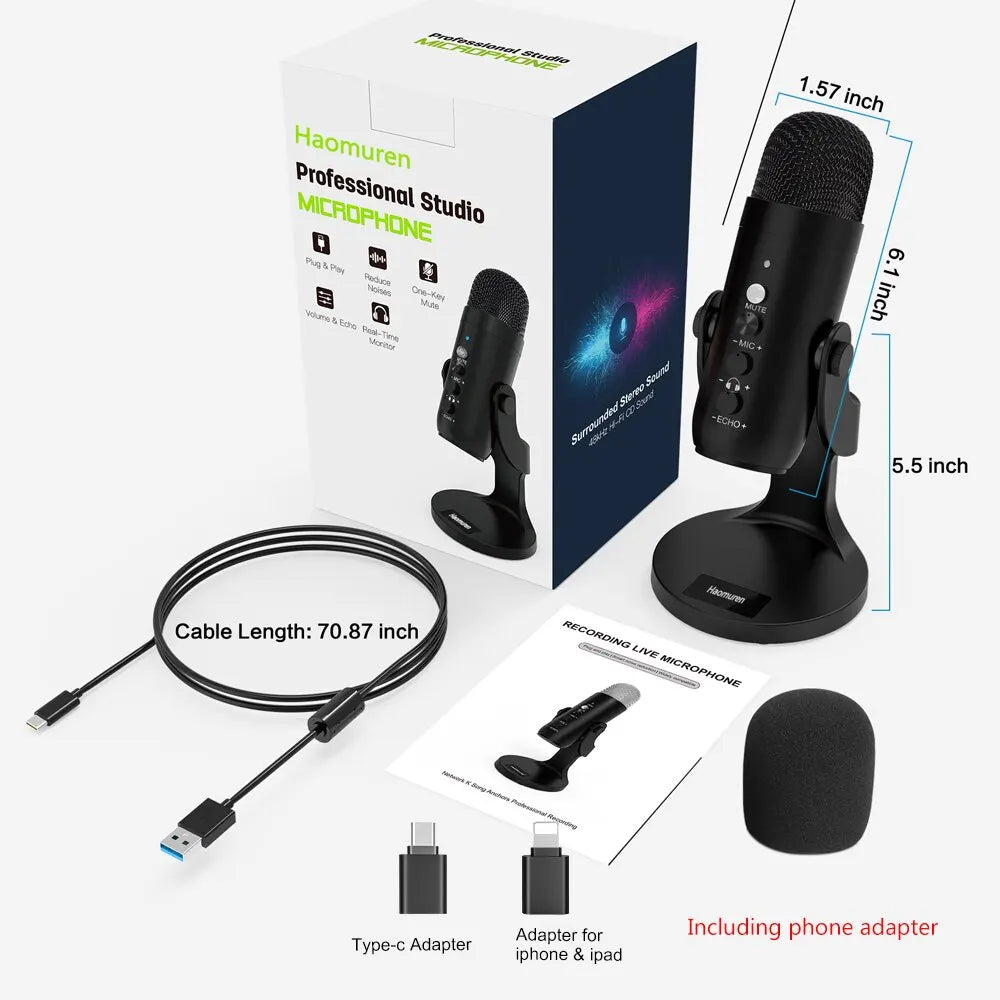Micro USB Condensateur Gaming Streaming