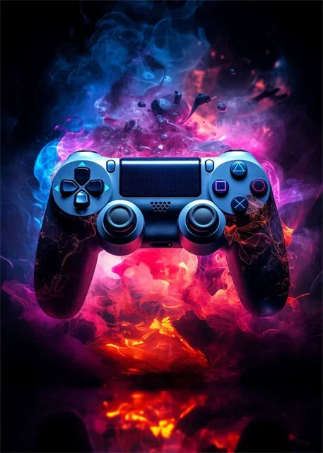 Affiches gaming néon sur toile